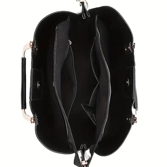 Floral Print Women's Tote Bag - Picture 3 of 4